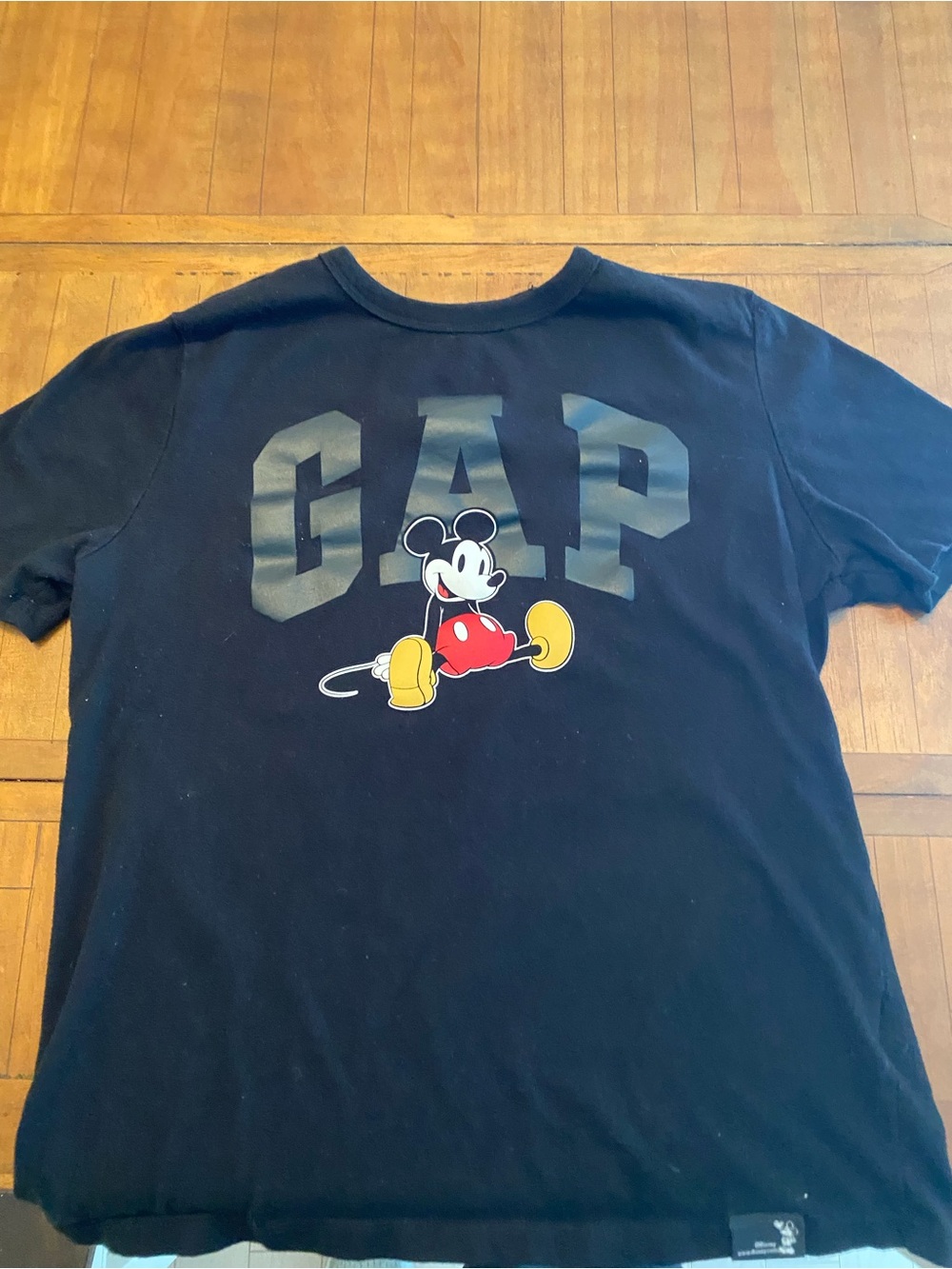 GAP Black Tee with Mickey Mouse Graphic